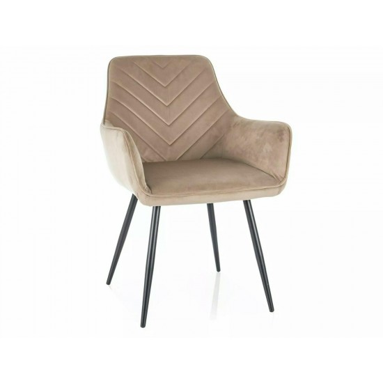 Стул FIG VELVET Черный Стелаж / Бежевый BLUVEL 28 FIGVCBE 3