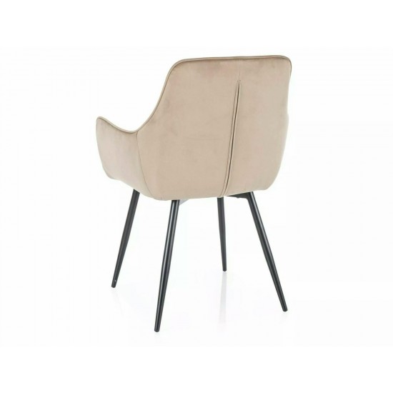 Стул FIG VELVET Черный Стелаж / Бежевый BLUVEL 28 FIGVCBE 4