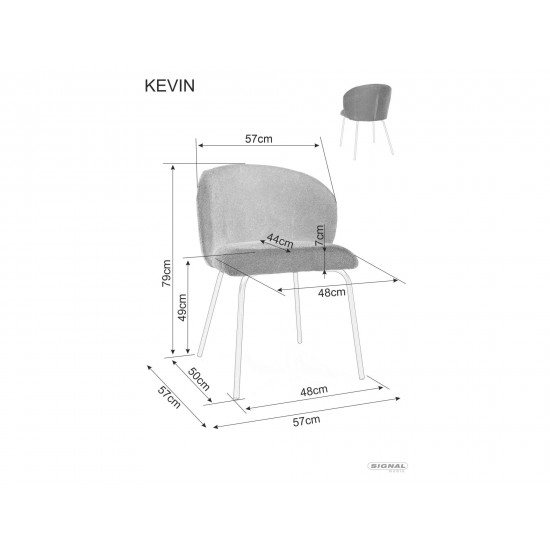 Стул KEVIN VARDO Черный Стелаж / Кари 66 KEVINVACCU 2