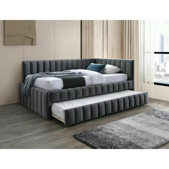 Кровать односпальная ALFIE VELVET 120X200 Серый BLUVEL 14 ALFIEV120SZ 3