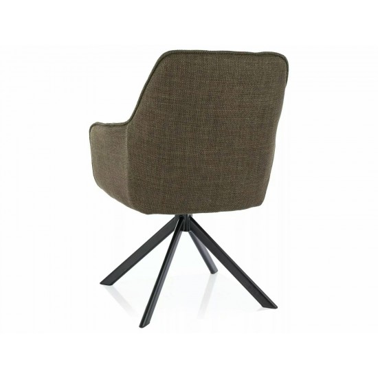 Стул METRO BJORN Черный Стелаж / Оливковый 77 2