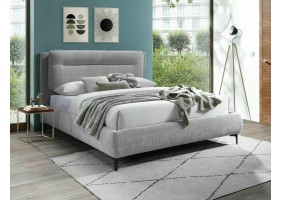 Кровать двуспальная NIKOZJA RAVEN 160x200 Ясный Серый 06 / Черный NIKOZJAR160JSZC