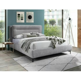 Кровать двуспальная NIKOZJA RAVEN 160x200 Ясный Серый 06 / Черный NIKOZJAR160JSZC