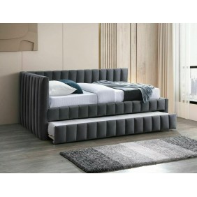 Кровать односпальная ALFIE VELVET 120X200 Серый BLUVEL 14 ALFIEV120SZ