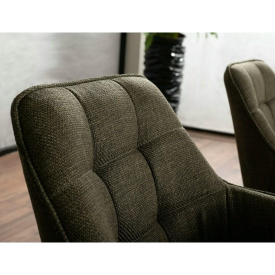 Стул METRO BJORN Черный Стелаж / Оливковый 77 8