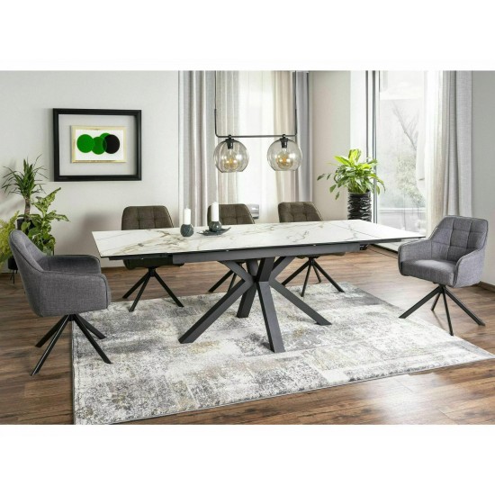 Стул METRO BJORN Черный Стелаж / Оливковый 77 10