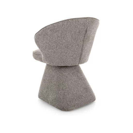 Стул кухонный обеденный мягкий Nago Noelle Серая ткань / Бежевый каркас 3
