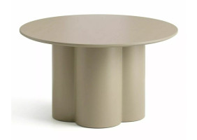 Стол журнальный кофейный Rosalia ø80 см Темный беж