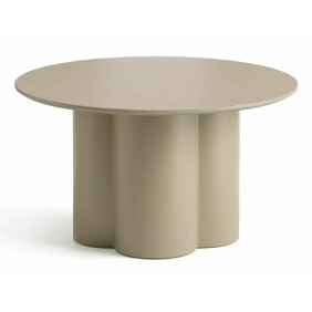 Стол журнальный кофейный Rosalia ø80 см Темный беж