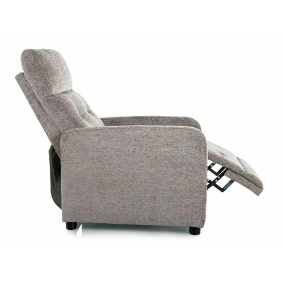 Кресло реклайнер Otus Raven Серая ткань / Черный каркас 5