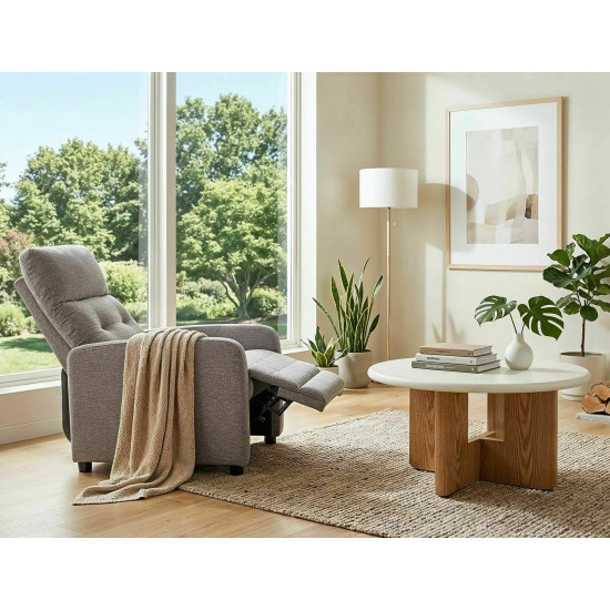 Кресло реклайнер Otus Raven Серая ткань / Черный каркас 7