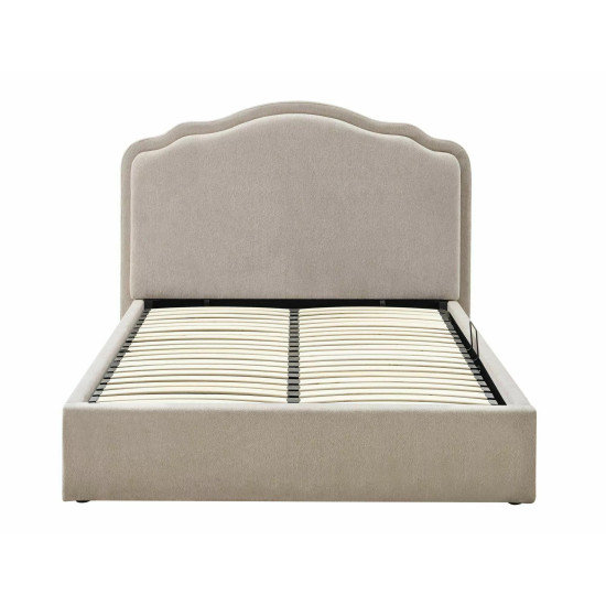 Кровать двухспальная мягкая Florencja Raven 160×200 Бежевая ткань 8