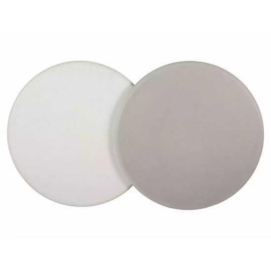 Стол обеденный кухонный Aurora ø120 см МДФ + микроцемент Светло-серый / Светло-серый каркас 7