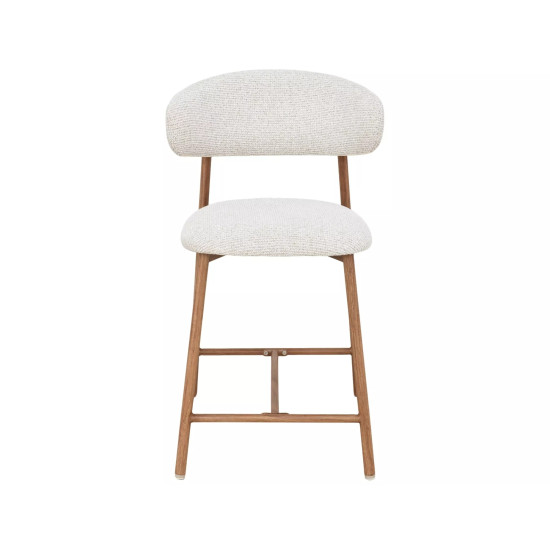 Полубарный стул кухонный Elton H-2 Светло-бежевая ткань / Дуб каркас 3