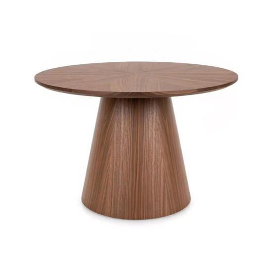 Стол журнальный кофейный Angel ø60 см Орех 1