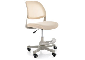 Кресло офисное компьютерное поворотное Q-027 Бежевая сетка с мембранной тканью / Хром каркас