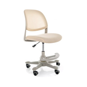Кресло офисное компьютерное поворотное Q-027 Бежевая сетка с мембранной тканью / Хром каркас