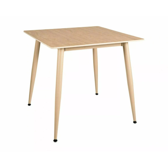 Стол обеденный кухонный Rion 80×80 см Керамика Беж / Кашемир каркас 1