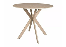 Стол обеденный кухонный Talia ø90 см Керамика Беж/Кашемир каркас