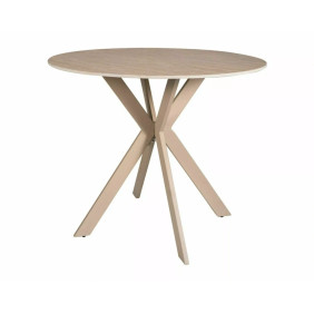 Стол обеденный кухонный Talia ø90 см Керамика Беж/Кашемир каркас