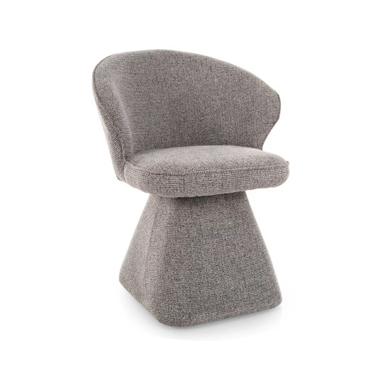 Стул кухонный обеденный мягкий Nago Noelle Серая ткань / Бежевый каркас 7