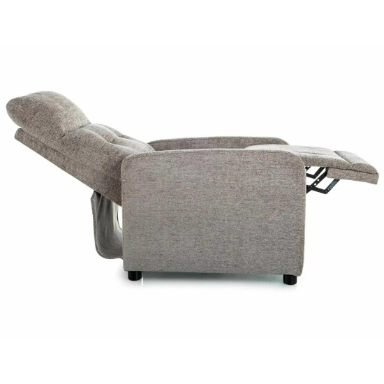 Кресло реклайнер Otus Raven Серая ткань / Черный каркас 4