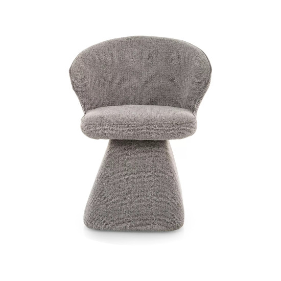 Стул кухонный обеденный мягкий Nago Noelle Серая ткань / Бежевый каркас 2