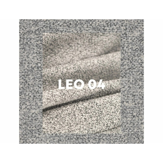 Стул кухонный обеденный мягкий Azalia Leo Светло-серая ткань / Черный каркас 5