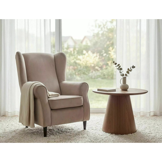 Стол журнальный кофейный Angel ø60 см Орех 5