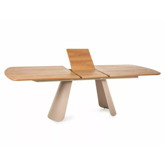 Стол обеденный раскладной кухонный Canon (200–240)×100 см Дуб / Кашемир каркас 5