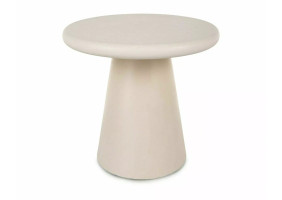 Стол журнальный кофейный Aurora ø45 см Экрю