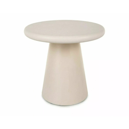 Стол журнальный кофейный Aurora ø45 см Экрю 1