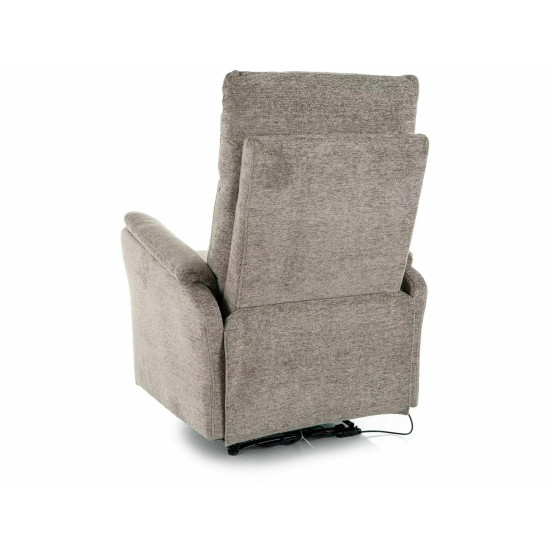 Кресло реклайнер электрическое Atlas Raven Серая ткань / Черный каркас 4