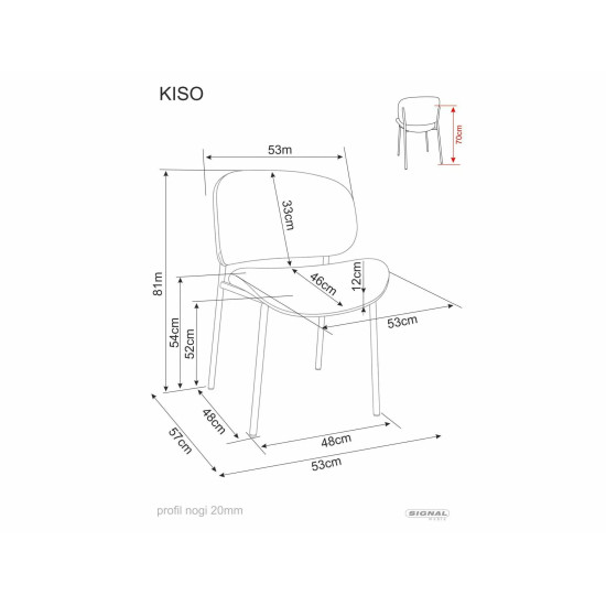 Стул кухонный обеденный мягкий Kiso Noelle Темно-бежевая ткань / Кашемир каркас 6