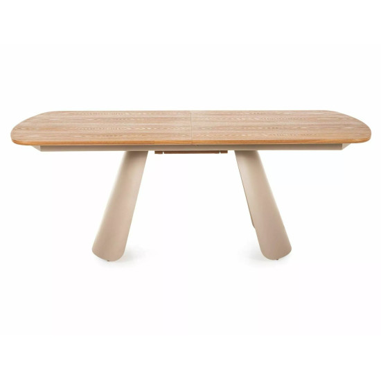 Стол обеденный раскладной кухонный Canon (200–240)×100 см Дуб / Кашемир каркас 3