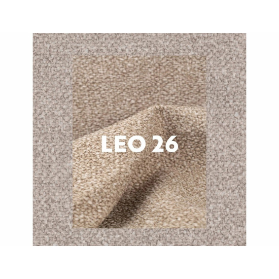 Стул кухонный обеденный мягкий Ballo Leo Бежевая ткань / Черный каркас 5