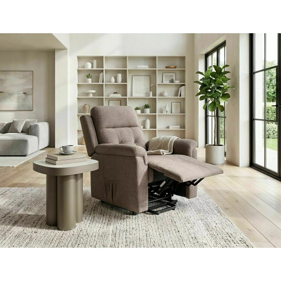 Кресло-вертикализатор Morgan Raven Темно-бежевая ткань / Черный каркас 11