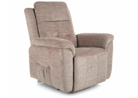 Кресло-вертикализатор Morgan Raven Темно-бежевая ткань / Черный каркас