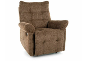 Кресло реклайнер Atos Raven Капучино ткань / Черный каркас