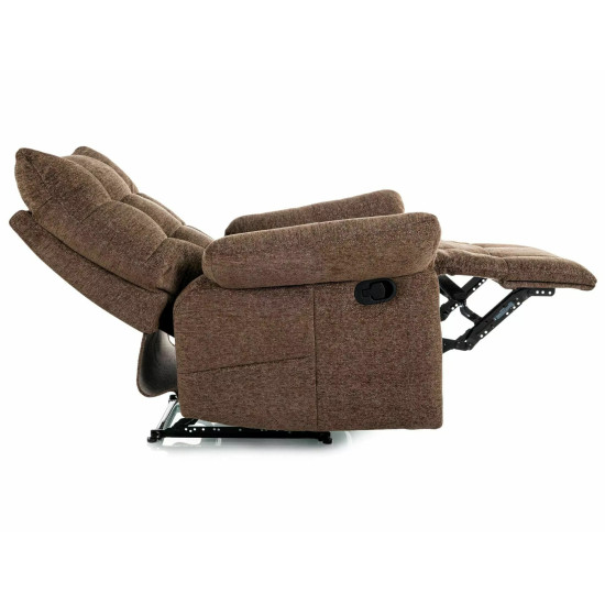 Кресло реклайнер Atos Raven Капучино ткань / Черный каркас 4