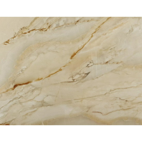 Стол обеденный кухонный раскладной Casablanca Ceramic (198–274)×98 см Керамика Беж / Медный каркас 13