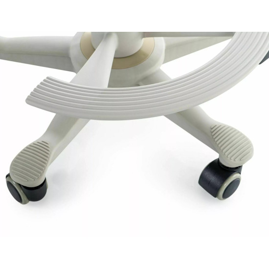 Кресло офисное компьютерное поворотное Q-027 Серая сетка с мембранной тканью / Серый каркас 4