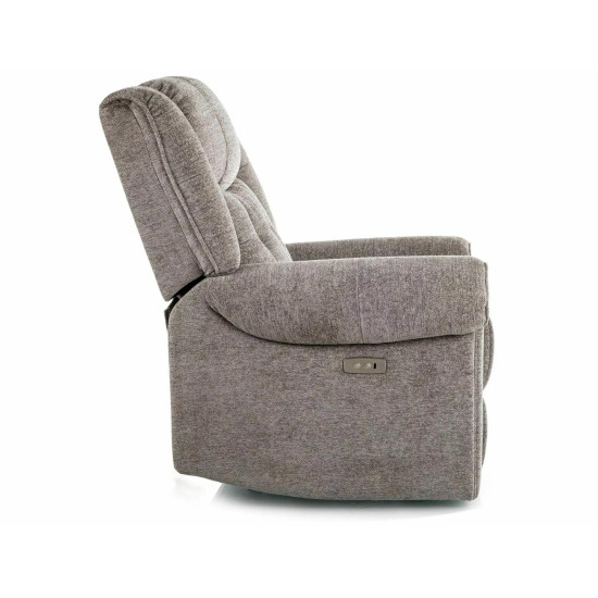 Кресло реклайнер электрическое Parys Raven Серая ткань / Черный каркас 4