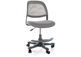 Кресло офисное компьютерное поворотное Q-027 Серая сетка с мембранной тканью / Серый каркас