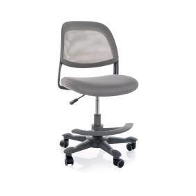 Кресло офисное компьютерное поворотное Q-027 Серая сетка с мембранной тканью / Серый каркас