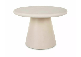 Стол журнальный кофейный Aurora ø60 см Экрю