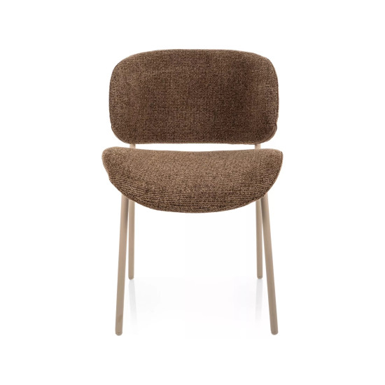 Стул кухонный обеденный мягкий Kiso Noelle Капучино ткань / Кашемир каркас 3