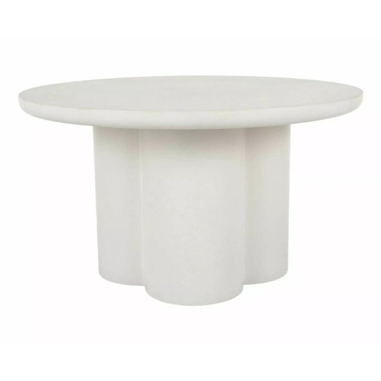 Стол журнальный кофейный Rosalia ø80 см Экрю 1