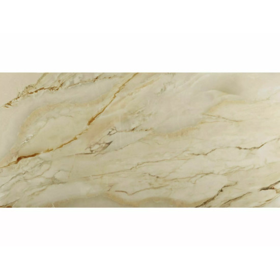 Стол обеденный кухонный раскладной Casablanca Ceramic (198–274)×98 см Керамика Беж / Медный каркас 12