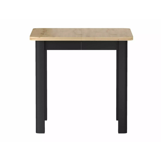 Стол обеденный раскладной кухонный Oskar (80–200)×80 см Ламинированная плита Дуб / Черный каркас 6